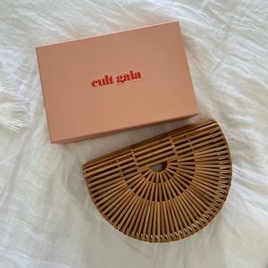 Cult Gaia Bamboo Ark Bag Natural Small Clutch Hera